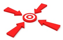 Ziel-4-rote-Pfeile